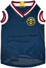 Pets First NBA Denver Nuggets Dog Jersey, Medium- Tank Top Basketball Pet Jersey