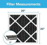 Filtrete 20x20x1 Air Filter, MPR 1200, MERV 11, Allergen Defense Odor Reduction 3-Month Pleated 1-Inch Air Filters, 2 Filters