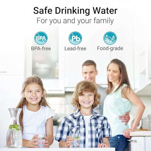 Replacement for All Waterdrop® Pitcher Filtration System, Fits Waterdrop WD-PF-01A Plus, Reduces PFOA/PFOS, Chlorine, Last Up to 3 Months or 200 Gallons (Pack of 4), AQUA CREST