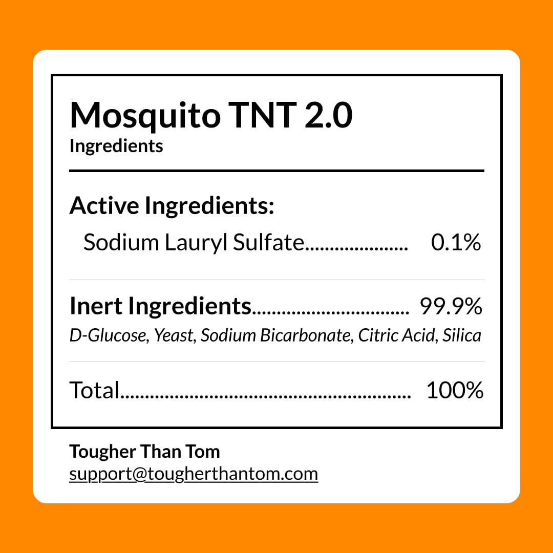 Tougher Than Tom Mosquito TNT 2.0 Mosquito 12 Bait Bags, Outdoor Insect Control, Easy Setup, Family & Pet Friendly, Ideal for Backyards, Camping, Gardens, BBQs, Picnics & More