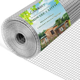 Hardware Cloth 1/4 inch 48in x 100ft 23 Gauge, Chicken Wire Hot-dip Galvanized After Welding Fence Roll Garden Plant Welded Metal Wire Fencing Roll, Rabbit Cages Snake Fence