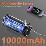 CAVN Rechargeable 10000mAh Camping Lights with Stand 6.5 ft Max Height, Portable Cordless LED Work Light 2200 Lumens 6500/4500/3500K Dimmable Camping Essentials Gear with Detachable Tripod, Black