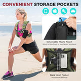 BAGAIL Weighted Vest, 5lbs/10lbs/12lbs/15lbs/20lbs/25lbs/30lbs Weight Vest with Detachable Pouch, Rucking Vest for Women, Men, Walking, Weight Loss, Training, Running