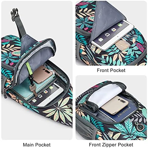 G4Free RFID Sling Bag Crossbody Backpack Small Chest Shoulder Bag Hiking Outdoor