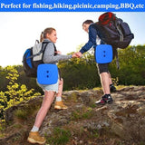 Fishboy Upgraded Square Collapsible Stool, 400lbs Max Weight, Lightweight But Sturdy, Portable Retractable Folding Telescoping Foldable Camping Stool for Adults Outdoor Fishing Hiking Travel BBQ