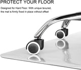 Kuyal Clear Chair mat for Hardwood Floor 46 x 60 inches Transparent Floor Mats Wood/Tile Protection Mat for Office & Home (46" X 60" Rectangle)