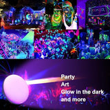 96 LED 395nm UV / 6500K Flashlight Camping Blacklight , 10000mAh Rechargeable, 3000 Lumens, Glow Lights for Party , Bedroom, Stage Lighting, Fluorescent Poster , Dog/Cat Urine , Bed Bug