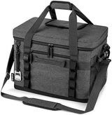 OPUX Cooler Bag, 60 Cans Insulated Soft Collapsible Portable Cooler, Soft Sided Leakproof Cooler for Beach Camping with Shoulder Strap, Ice Chest for Travel Road Trip Picnic, Charcoal Gray
