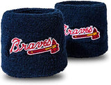 Franklin Sports MLB Team Licensed Baseball Wristbands - MLB Team Logo Sweat Wristbands - Great for Costumes + Uniforms - Pair