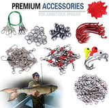 PLUSINNO Fishing Lures Baits Tackle Including Crankbaits, Spinnerbaits, Plastic Worms, Jigs, Topwater Lures, Tackle Box and More Fishing Gear Lures Kit Set, 102/302Pcs Fishing Lure Tackle