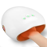 NOWWISH Hand Massager with Heat and Compression for Arthritis and Carpal Tunnel Relief, Fathers Day Dad Gifts from Daughter, Birthday Gifts for Women Men - White