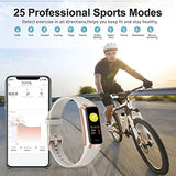 Fitness Tracker with 24/7 Heart Rate, Blood Oxygen Blood Pressure Sleep Monitor, Activity Trackers 5 ATM Waterproof,Step Calorie Counter Pedometer Health Smart Watch for Women Men(Beige)