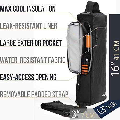 Athletico Golf Cooler Bag - Soft Sided Insulated Cooler Holds a 6 Pack of Cans or Two Wine Bottles