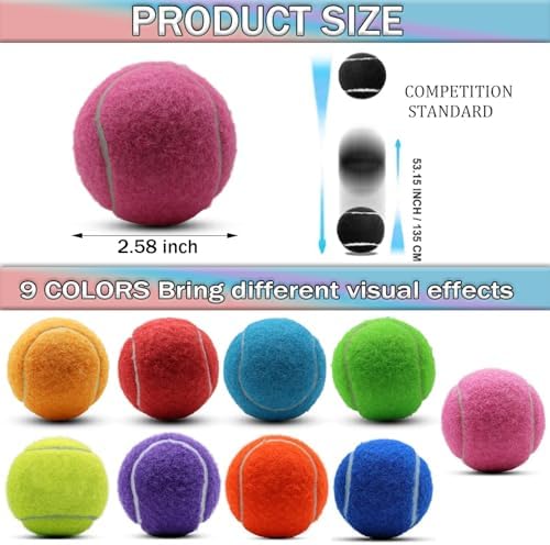 Tennis Balls, 20 Pack Training Tennis Balls,High Elasticity Practice Tennis for Beginner, Exercise Playing Balls for Pet Dog