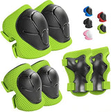 Kids Protective Gear Set Knee Pads for Kids 3-14 Years Toddler Knee and Elbow Pads with Wrist Guards 3 in 1 for Skating Cycling Bike Rollerblading Scooter