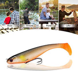 TRUSCEND Pre-Rigged Soft Fishing Lures, Well-Made Easy Catching Lures for Family Fishing, Great Action Swimbaits with Spinner, All-Conditions Fishing Gear for Bass Trout Walleye, Crappie Fishing Jigs