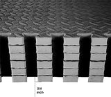 BalanceFrom Puzzle Exercise Mat with EVA Foam Interlocking Tiles for MMA, Exercise, Gymnastics and Home Gym Protective Flooring, Multiple Sizes and Colors