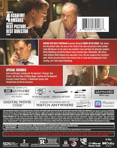 Departed, The (4K Ultra HD + Digital) [4K UHD]