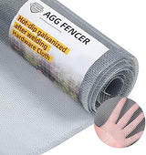 16in x 10ft Hardware Cloth 1/8 inch 27Ga Hot Dipped Galvanized After Welding, Chicken Coop Wire Fence, Welded Metal Fencing Roll Mesh for Bee Screen Garden Plant Poultry Animal Netting Cage