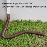 7ft Long Gutter Downspout Extensions, Outer diameter 3" Gutter Extensions for Downspout,Flexible Drainage Pipe Suitable for 2"×3" and 3"×4" Downspout,Flexible Pipe Stretched Length 7ft (2 Pack)
