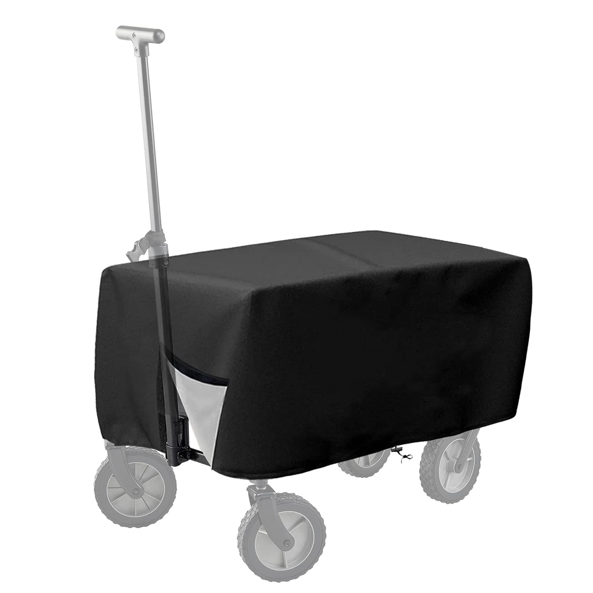 Outdoor Folding Wagon Cover 600D Oxford Cloth Protective Cover Waterproof Garden Wagon Cart Cover Heavy-Duty Dustproof Covers for Collapsible Wagon Carts (97*56*51cm/38 x 22 x 20 inch)