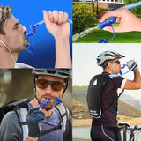 2 Pack Hydration Backpack Pack with 2L Hydration Bladder, TNYSPORT Lightweight Breathable Water Backpack with 3 Layer Pockets, Reinforced Shoulder Straps