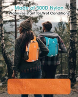 Small Hiking Backpack with Front Phone Holder, Packable Back pack with Chest and Waist Strap, Lightweight Daypack for Women Men