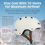 Retrospec Retrospec Dakota Bike Helmet - Skateboard Helmet Premium Protection Multi-Sport Bike, BMX, Skating, Scooter, and Skate Helmet