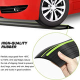 Jin&Bao Universal Garage Door Threshold Seal Strip 20FT Kit, Bottom Waterproof Rubber Weather Stripping Replacement（Green, 2 Adhesive）