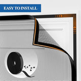 MAGZO Magnetic Screen Door, Fits Door Size 36'' x 98''(Mesh Size 38'' x 99''), Polyester Material Scratch-Proof, Dog Friendly, Self Closing Middle-Opening Curtain for Balcony/Backyard/Patio, Black