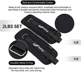 Ankle Weights A Pair of 1/2/3/4/6/8/10/12/20 LBS Wrist Leg Arm Weights for Women Men kids child with Adjustable Straps, Strength weighted for Physical Therapy Running Walking Fitness Gym Workout