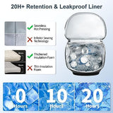 Backpack Cooler Insulated Leak Proof 30/45 Cans, 2 Insulated Compartments Thermal Bag, Portable Lightweight Beach Travel Camping Lunch Backpack for Men and Women