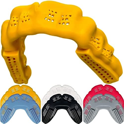 Bulletproof: World’s Thinnest Most Breathable Mouthguard is 3X Stronger! MMA Football Basketball Hockey Lacrosse Rugby BJJ Boxing Sports Mouth Guard Grinding Teeth. Men Women Adult Youth Kids Braces