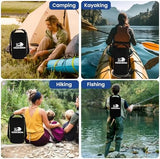 Bear Bag Hanging Kit - 10L Waterproof Bear Proof Food Storage Bag, 2 Straps, Rock Sack & 2 Ropes with 4 Safety Clips for Hiking, Kayaking, Camping, Outdoor Adventures