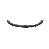 Fossil Men's Beaded Bracelet, Men's Bracelets, Color: Hematite, Lava