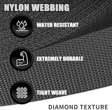 Nylon Webbing 1.5 Inch, Heavy Duty Nylon Webbing Strap 12 Yard,Durable Nylon Strapping for Indoor or Outdoor Gear, DIY Crafting, Repairing (Black, 1.5"-26 Yard)