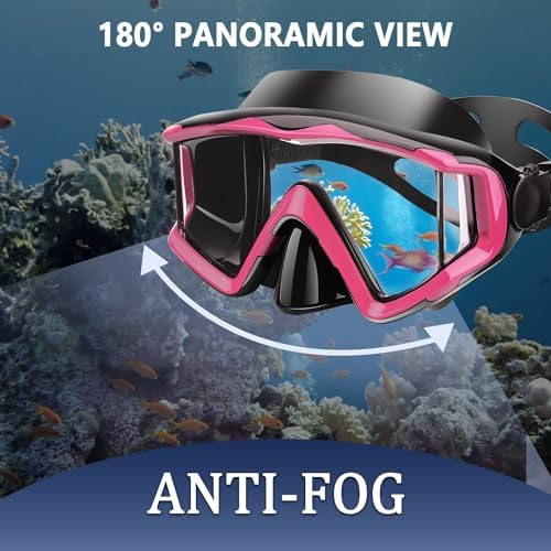 Diving mask Anti-Fog Swimming Snorkel mask Suitable for Adults Scuba Dive Swim Snorkeling Goggles Masks