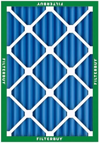 Filterbuy 20x25x2 Air Filter MERV 13 Optimal Defense (2-Pack), Pleated HVAC AC Furnace Air Filters Replacement (Actual Size: 19.50 x 24.50 x 1.75 Inches)