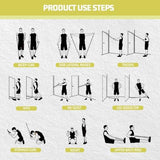 VEICK Resistance Bands, Exercise Bands, Workout Bands Set for Working Out with Handles for Men Women, Elastic Exercising Bands for Fitness Weights Work Out at Home Gym