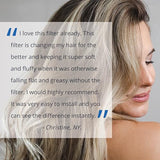 Aquasana Shower Filter | Dermatologist-recommended for softer, healthier skin & hair | Proven to reduce 90% of chlorine for 6 months | High pressure | Use your own shower head | AQ-4100NSH