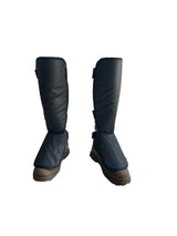 Protective Shin Guard Brush Gaiter Lite Version with a Layer of Sponge Cushion for Trimming Weed Eating Mowing Cutting Waterproof