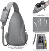 G4Free Sling Bag RFID Blocking Crossbody Backpack Travel Chest Bag Hiking Daypack for Women Men Outdoor Sports