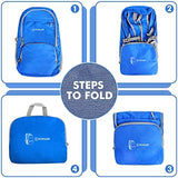 ZOMAKE Lightweight Packable Backpack 30L, Foldable Hiking Backpacks Water Resistant Compact Folding Daypack for Travel(Dark Blue)