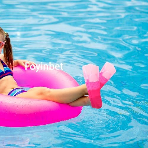 Kids Swim Fins,Short Kids Fins Youth Swimming Flippers for Lap Swimming Training for Children Girls Boys Beginners