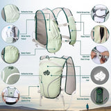 Lightweight Running Vest Hydration Backpack, Hydration Vest with 2L Water Bladders - Adjustable Chest Straps and Reflective Water Backpack Fit for Men Women Hiking Cycling Camping Festival Marathon