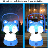 Kids Camping Essentials – Fox LED Kids Lantern and Rechargeable Kids Headlamp Set | Multiple Purposes Kids Nightlight/Flashlight Toys – Great Holiday, Halloween N Birthday Gifts for Toddlers and Kids