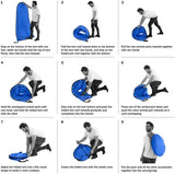 Pop Up Pod - Privacy Shower Tent, Dressing Room, or Portable Toilet Stall with Carry Bag for Camping, Beach, or Tailgate by Wakeman Outdoors