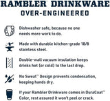 YETI Rambler 26 oz Bottle, Vacuum Insulated, Stainless Steel with Color Matching Straw Cap