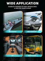 FOCEAN Boat Flooring EVA Foam Boat Decking Marine Mat Non-Slip Self-Adhesive Flooring Sheet for Motorboat Kayak Surfboard Garden Floor Swimming Pools, 94.5''x 47.2'', Grey with Black Lines