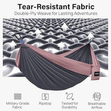 Kootek Camping Hammock 400 lbs Capacity, Portable Hammocks with Tree Straps & Attached Carry Bag, Camping Essentials Gear, Perfect for Outside Indoor Hiking Beach Backpack Travel